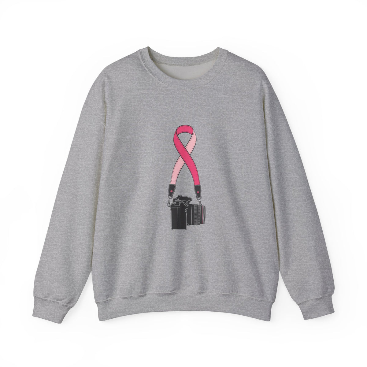 The Strap — Breast Cancer Awareness Crewneck (Photographer Collection)