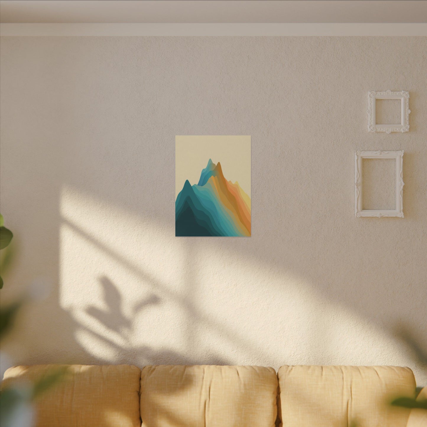 Histogram Mountains Canvas Wall Art