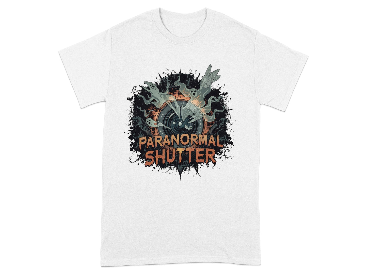 Paranormal Shutter Graphic Tee Shirt Clothing