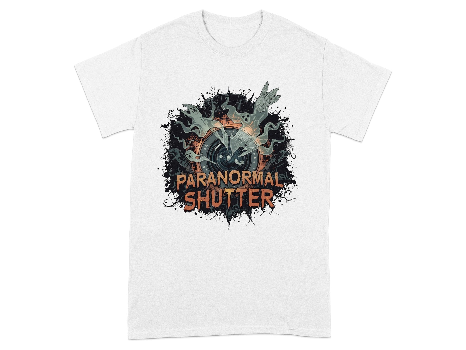 Paranormal Shutter Graphic Tee Shirt Clothing