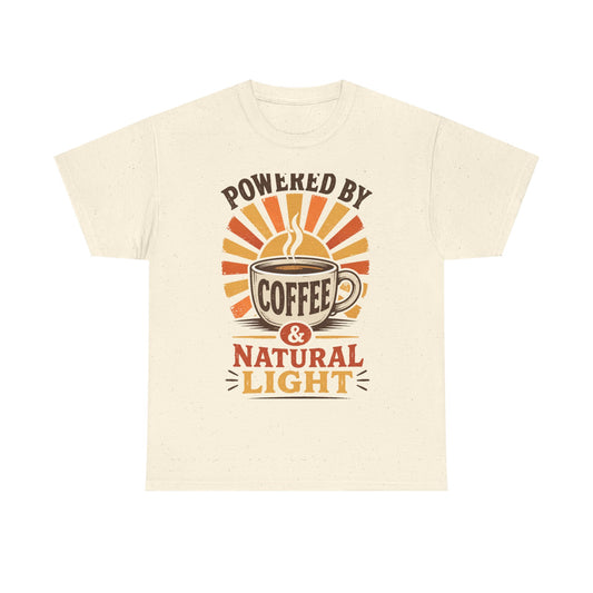 Powered by Coffee and Natural Light Photographer Tee