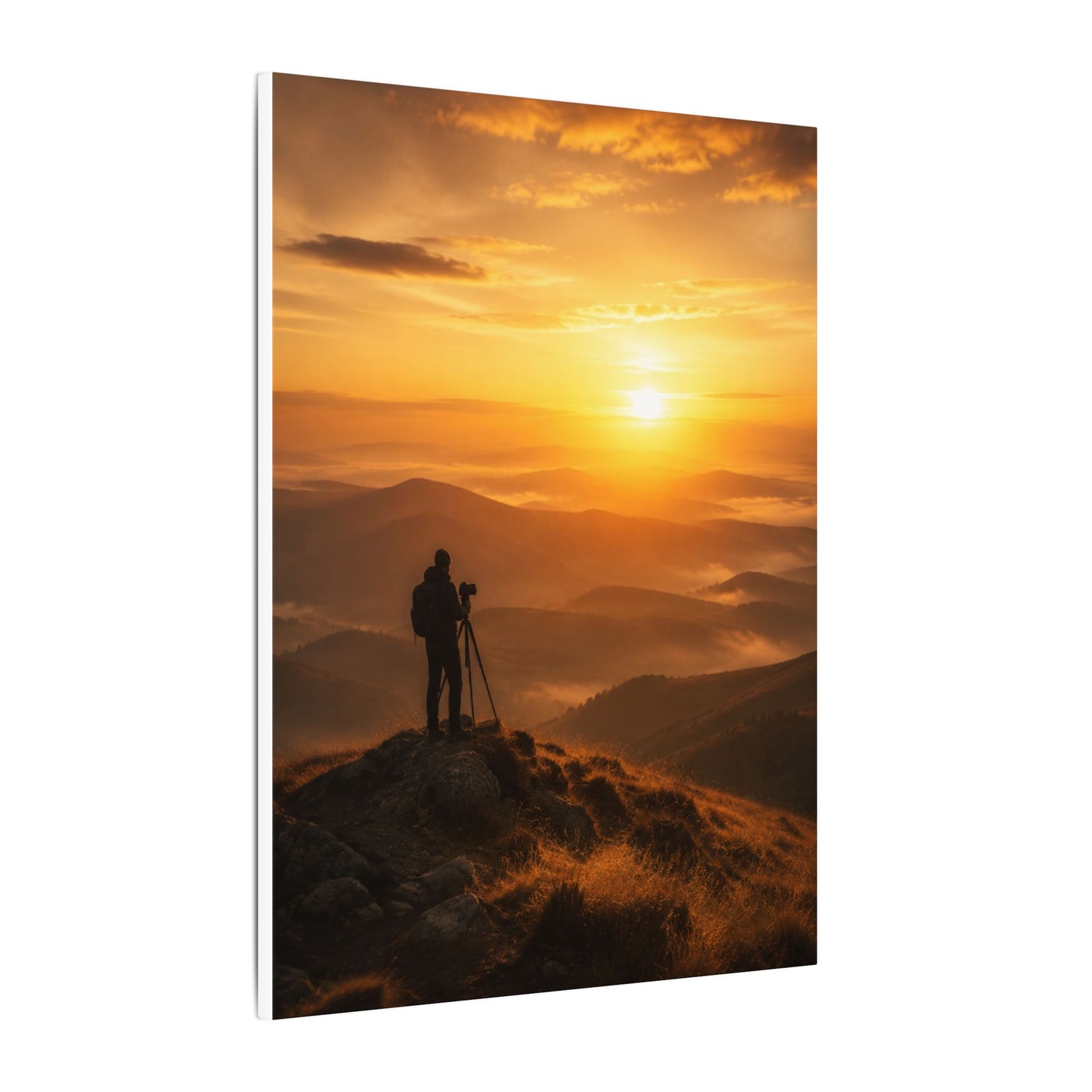 Golden Hour Photographer Canvas Wall Art