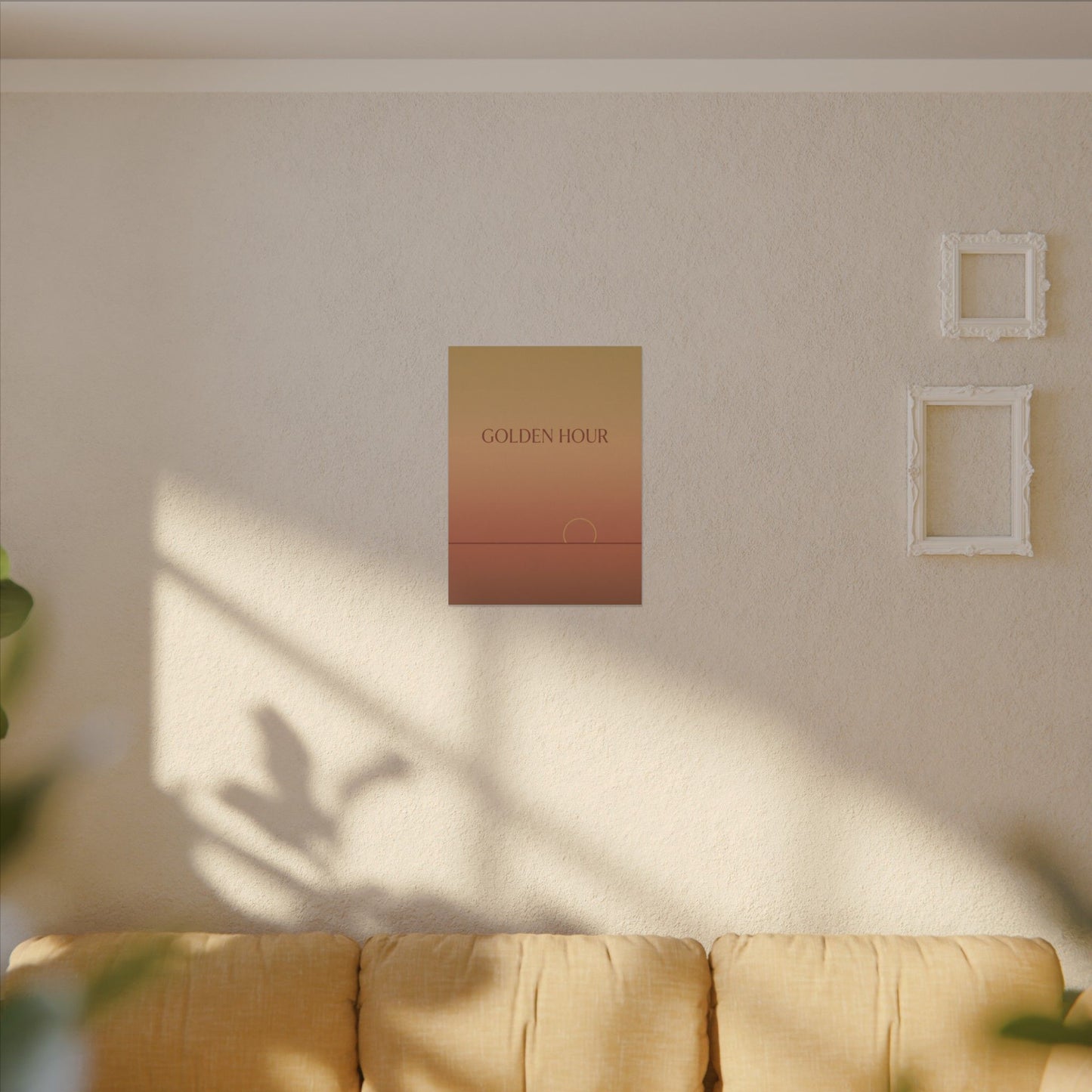 Golden Hour Minimalist Canvas Wall Art