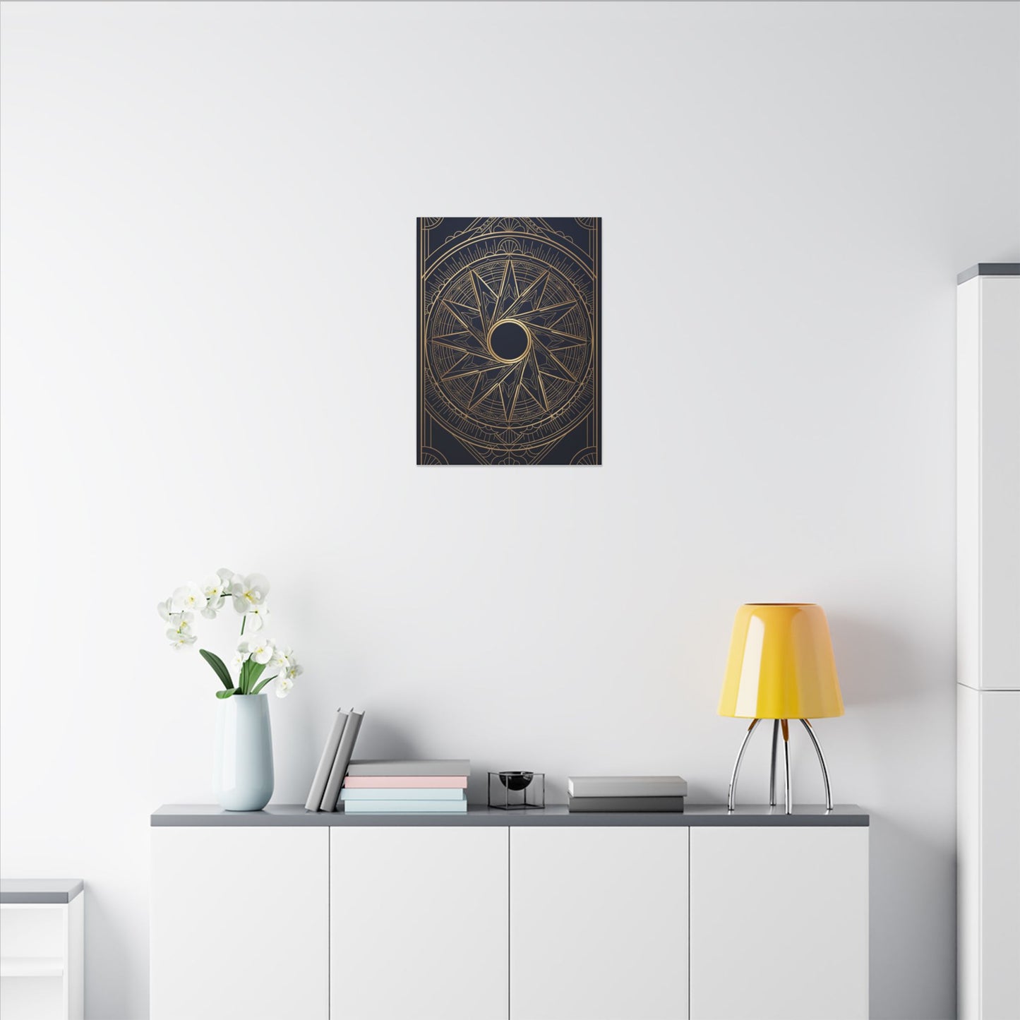 Art Deco Aperture Canvas Wall Art