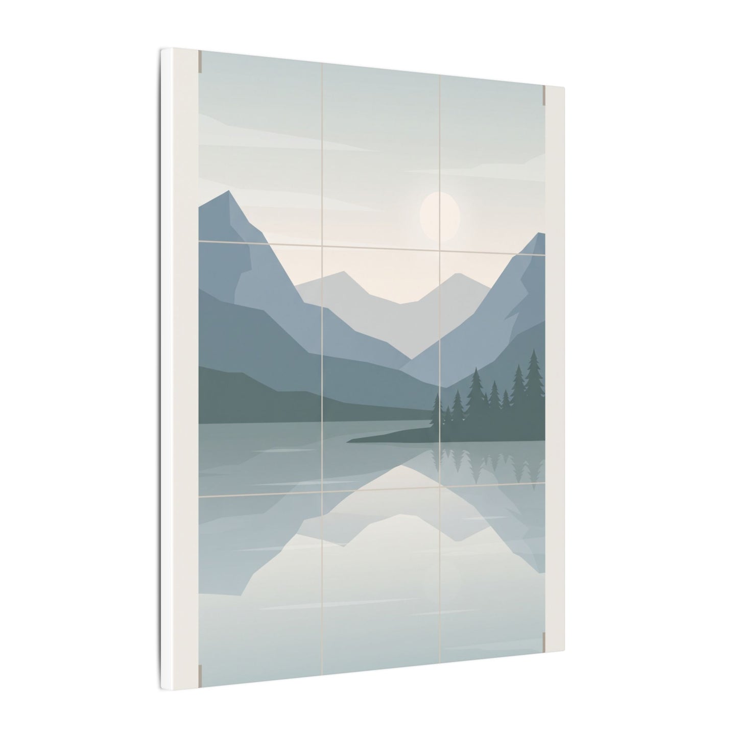 Rule of Thirds Lake Canvas Wall Art