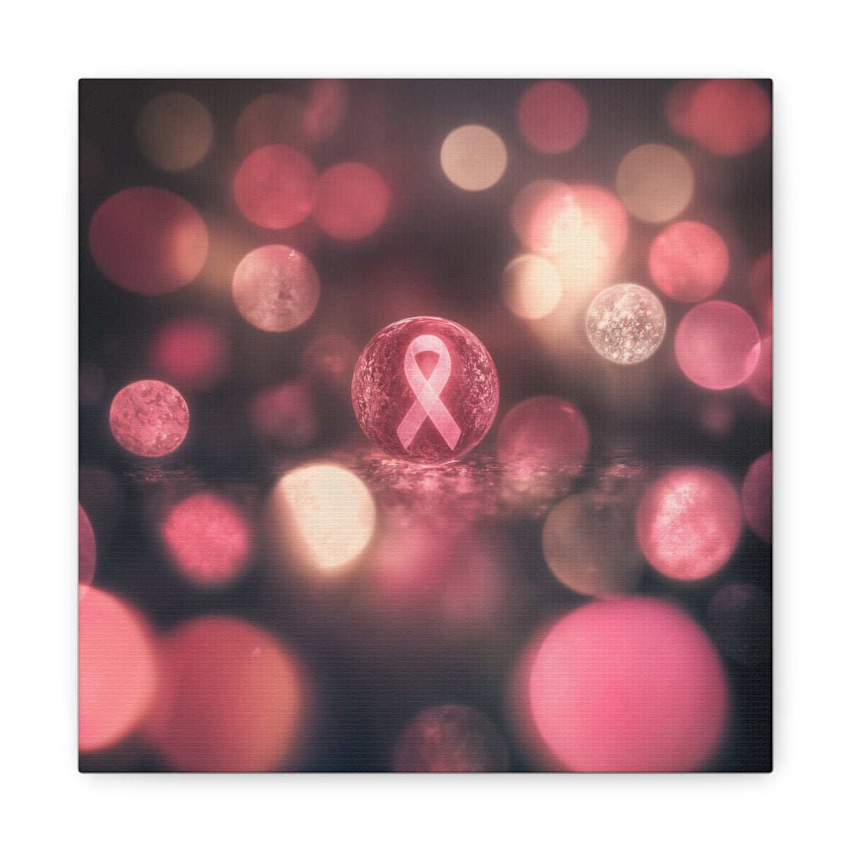 Bokeh of Survivors — Breast Cancer Awareness Canvas (Photographer Collection)