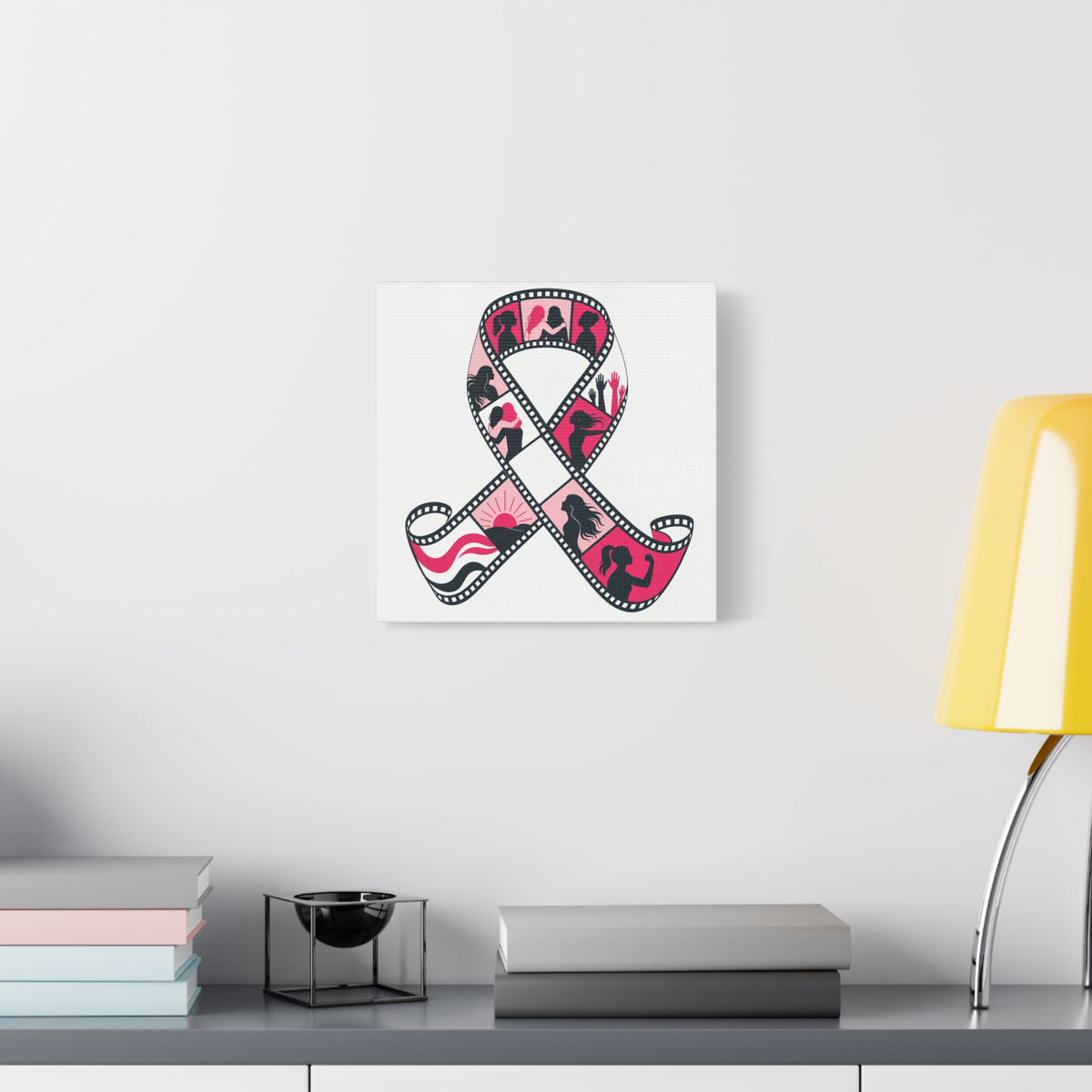 Film Strip Ribbon — Breast Cancer Awareness Canvas (Photographer Collection)