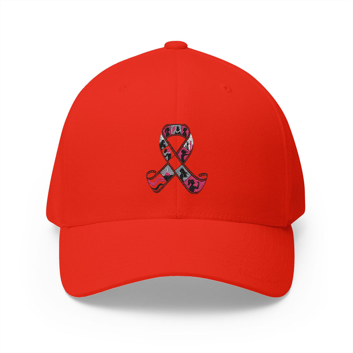 Film Strip Ribbon — Breast Cancer Awareness Embroidered Cap (Photographer Collection)