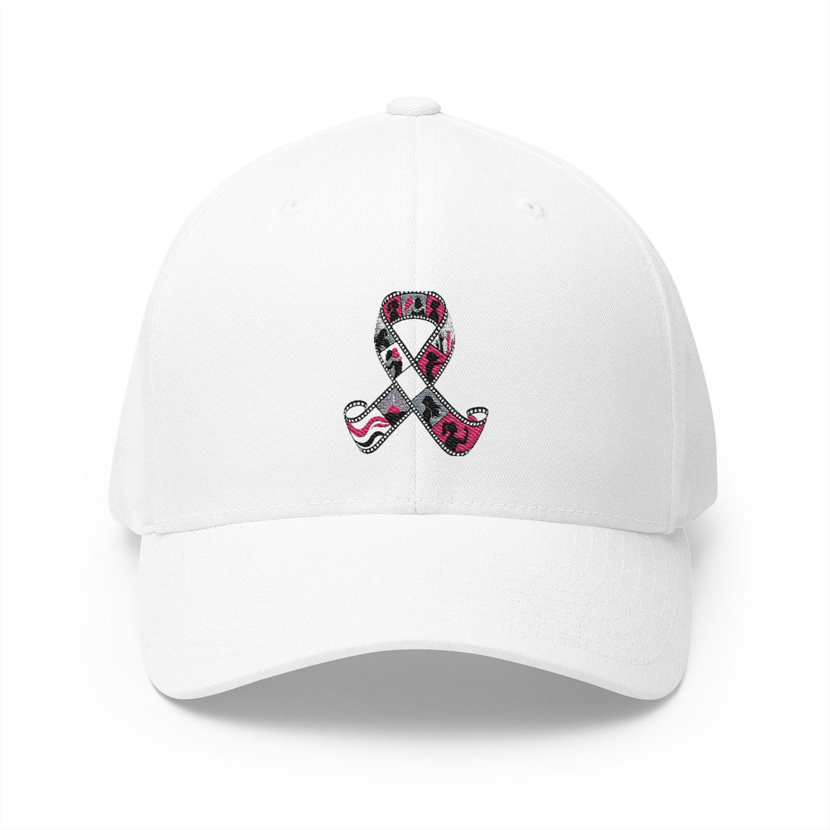 Film Strip Ribbon — Breast Cancer Awareness Embroidered Cap (Photographer Collection)