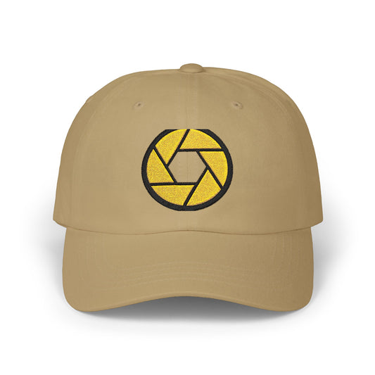 Camera Aperture Embroidered Dad Cap