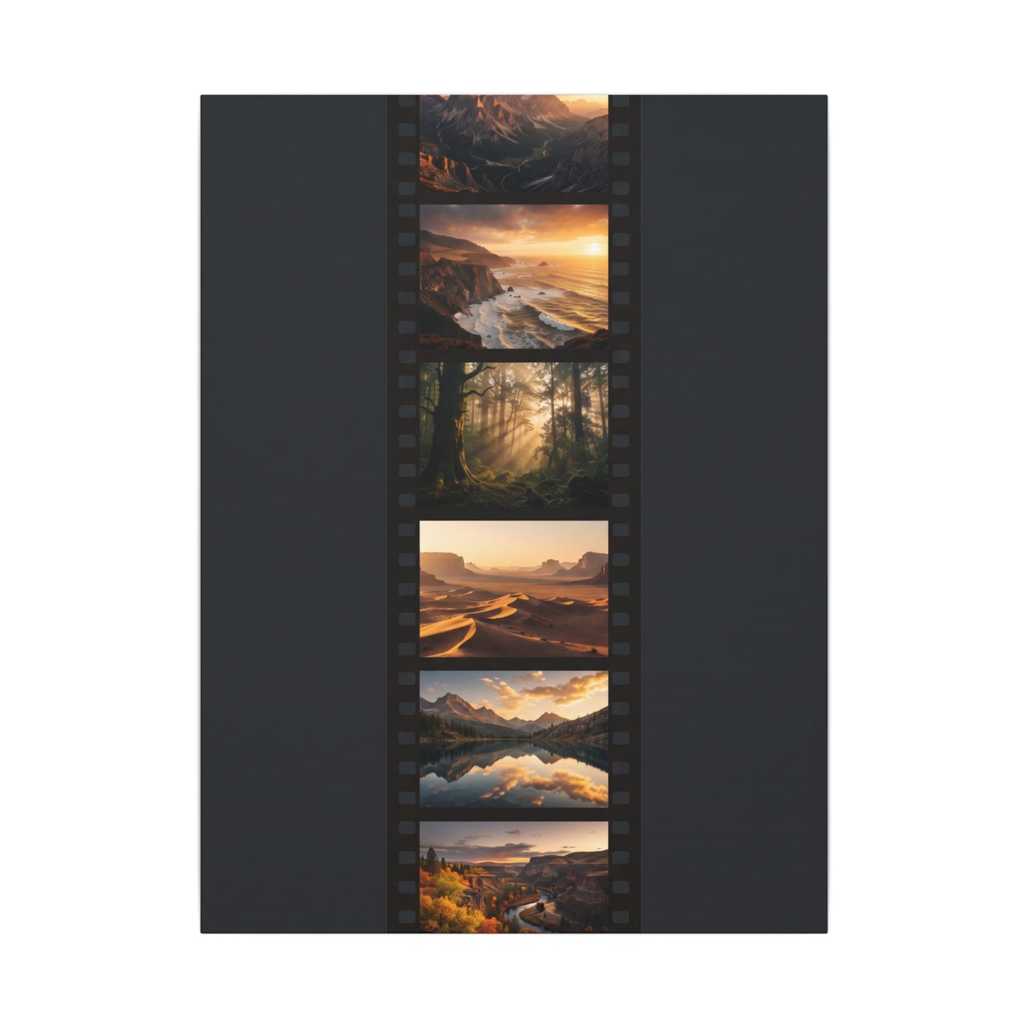Golden Hour Film Strip Canvas Wall Art