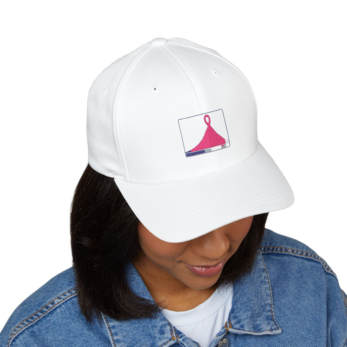 Histogram of Hope — Breast Cancer Awareness Embroidered Cap (Photographer Collection)