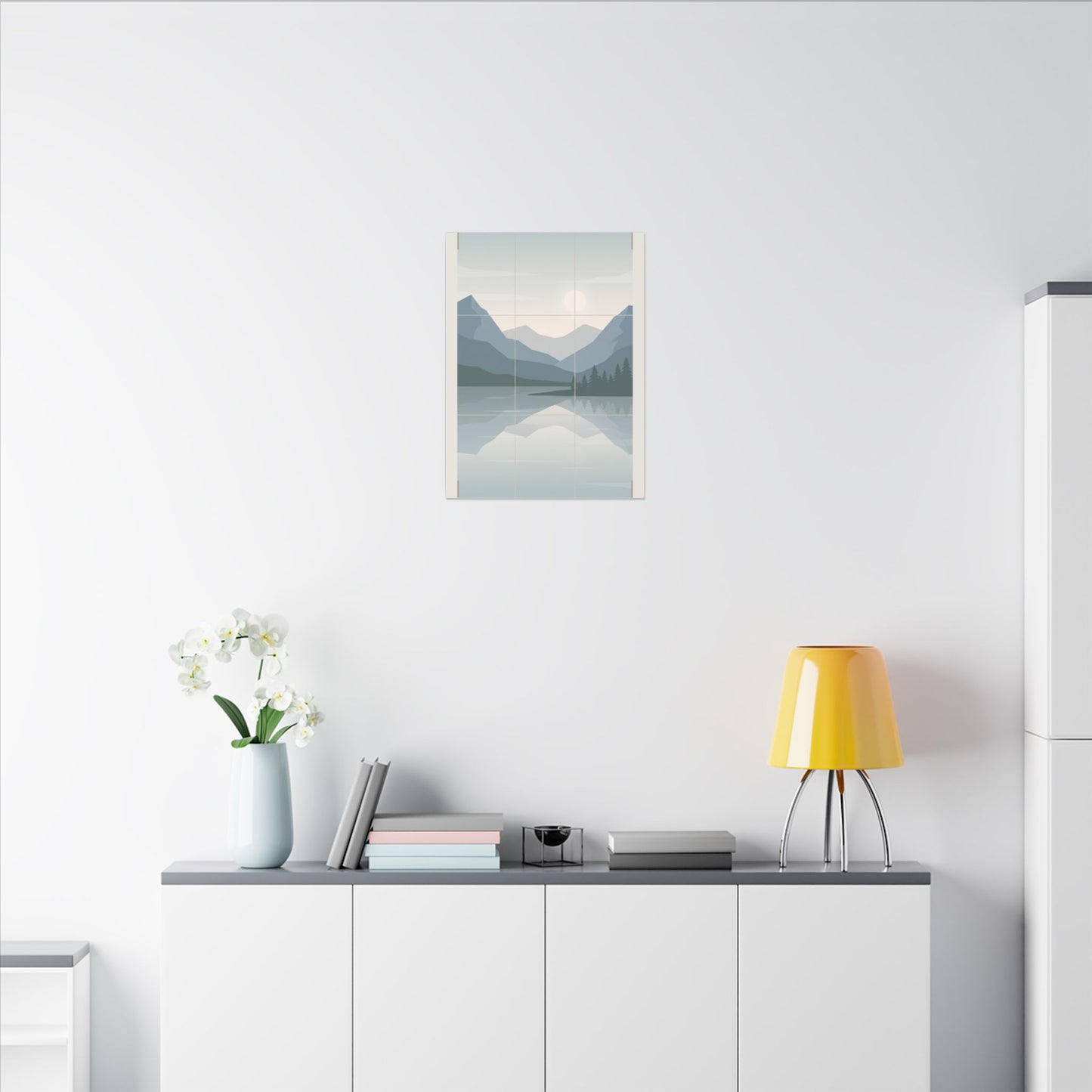 Rule of Thirds Lake Canvas Wall Art