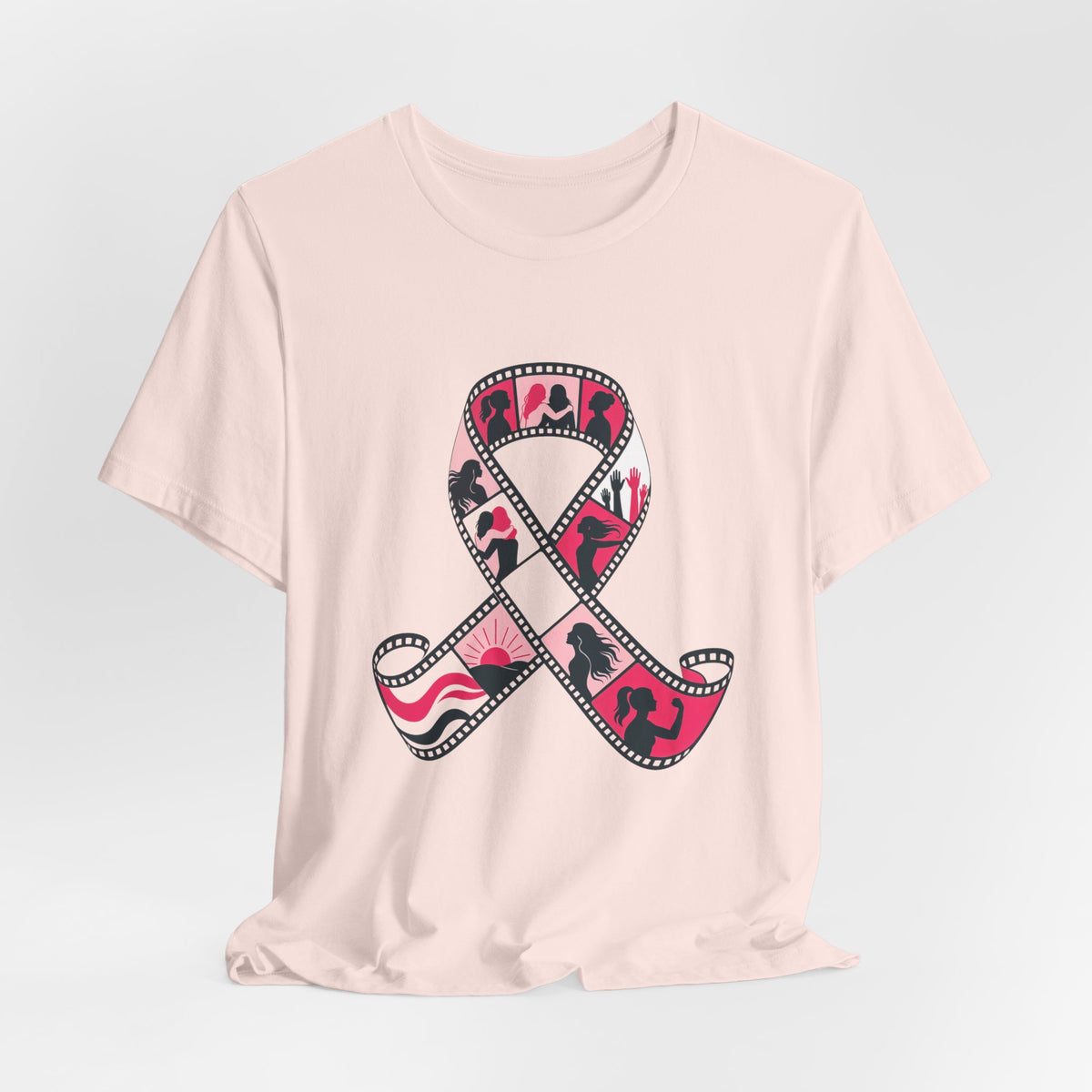 Film Strip Ribbon — Breast Cancer Awareness Tee (Photographer Collection)