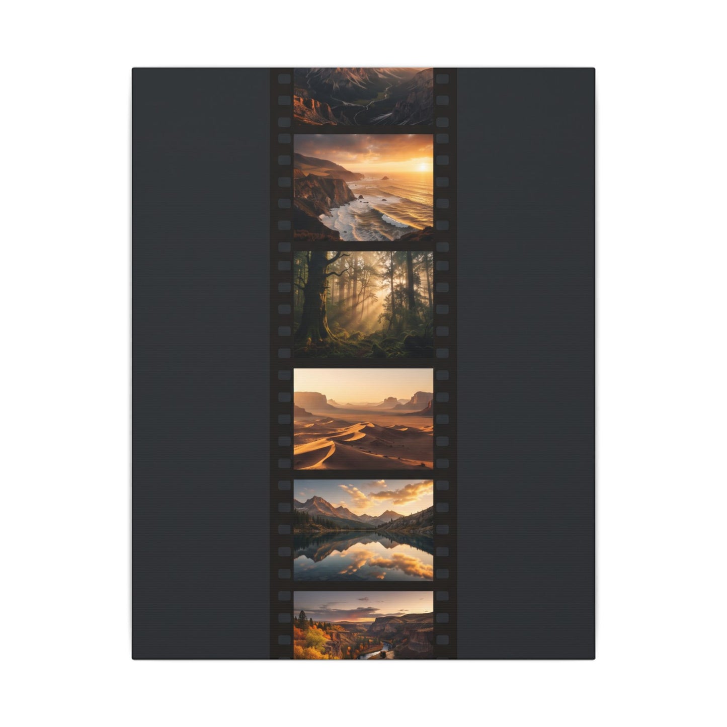 Golden Hour Film Strip Canvas Wall Art