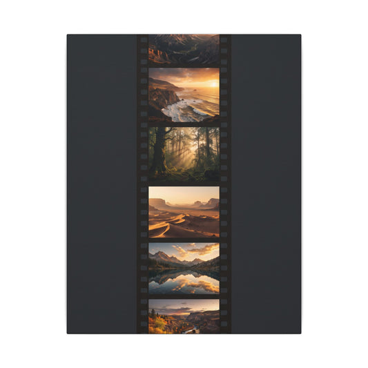 Golden Hour Film Strip Canvas Wall Art