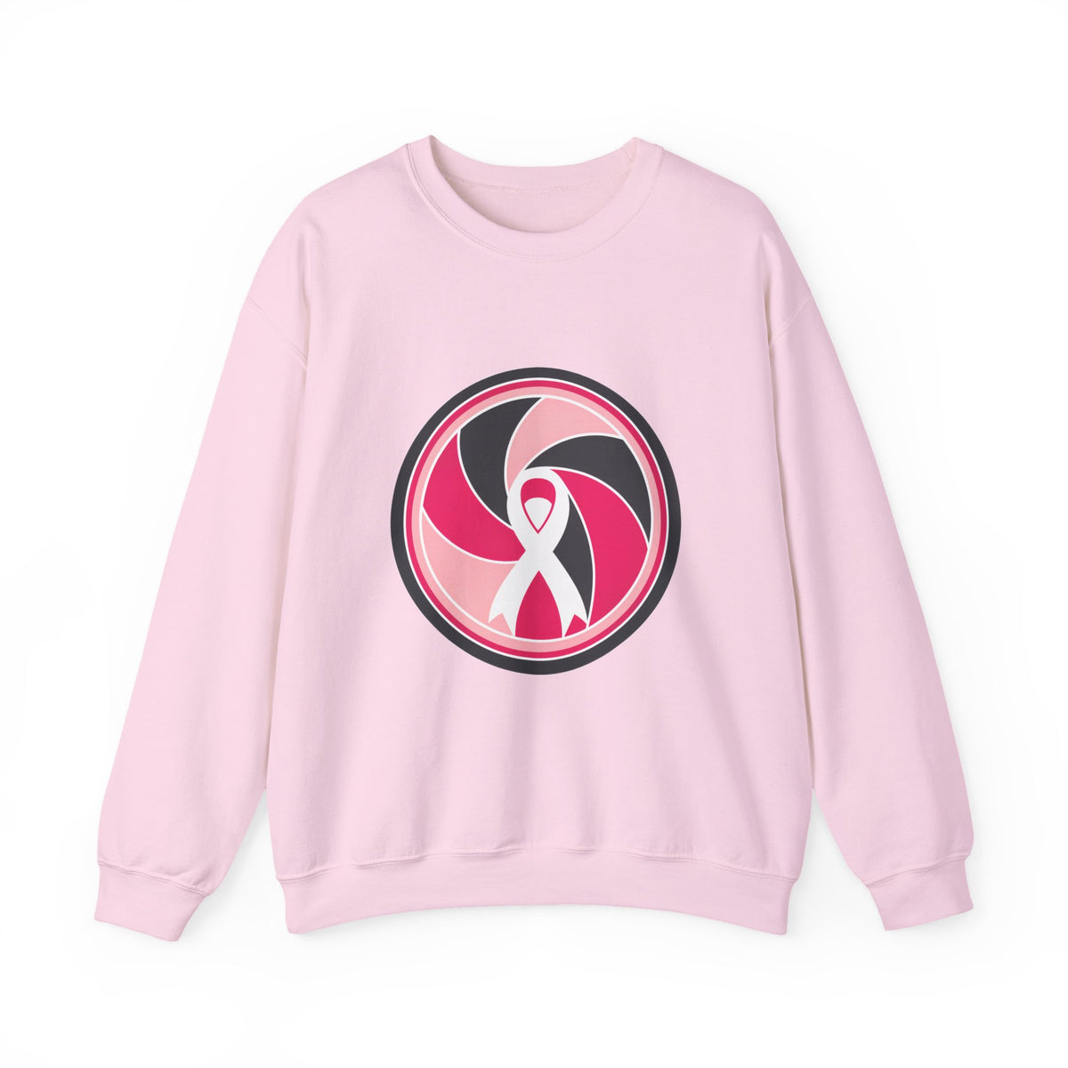 Aperture Ribbon — Breast Cancer Awareness Crewneck (Photographer Collection)