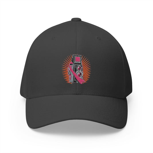Shoot for a Cure — Breast Cancer Awareness Embroidered Cap (Photographer Collection)
