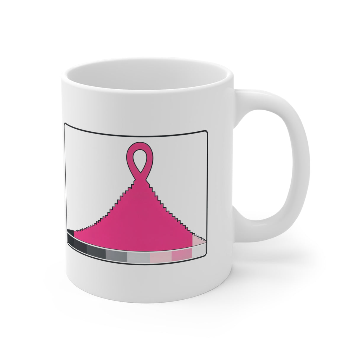 Histogram of Hope — Breast Cancer Awareness Mug (Photographer Collection)