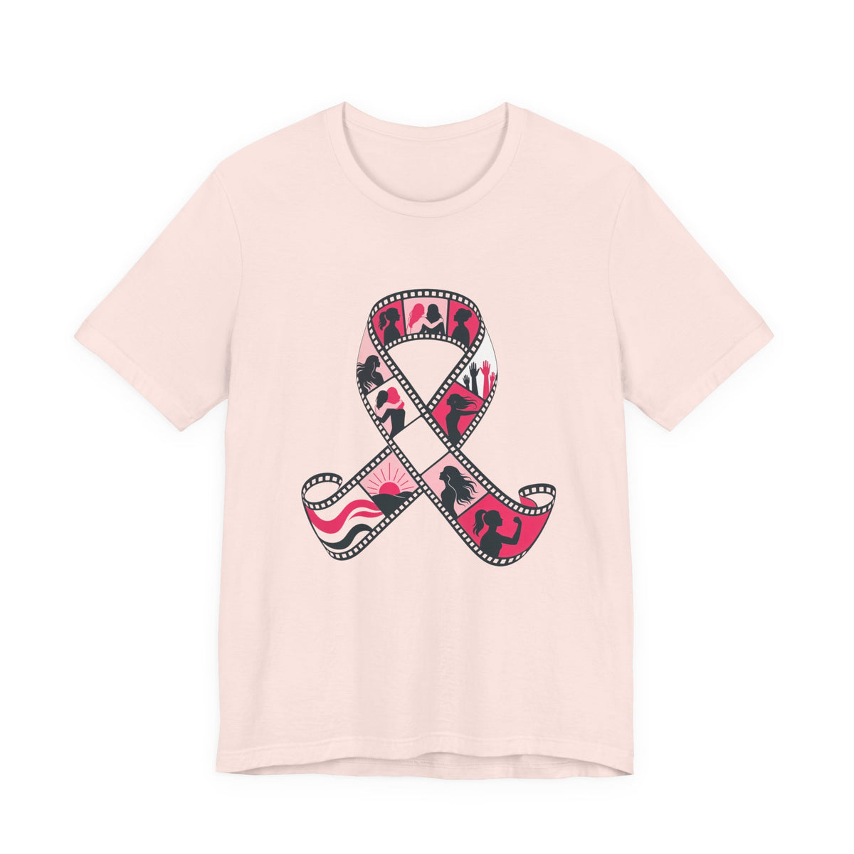 Film Strip Ribbon — Breast Cancer Awareness Tee (Photographer Collection)