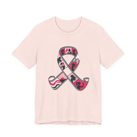 Film Strip Ribbon — Breast Cancer Awareness Tee (Photographer Collection)