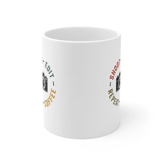 Shoot Edit Coffee Repeat Photographer Mug 11oz