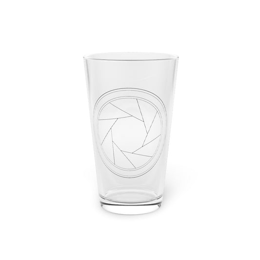 Camera Aperture Photographer Pint Glass