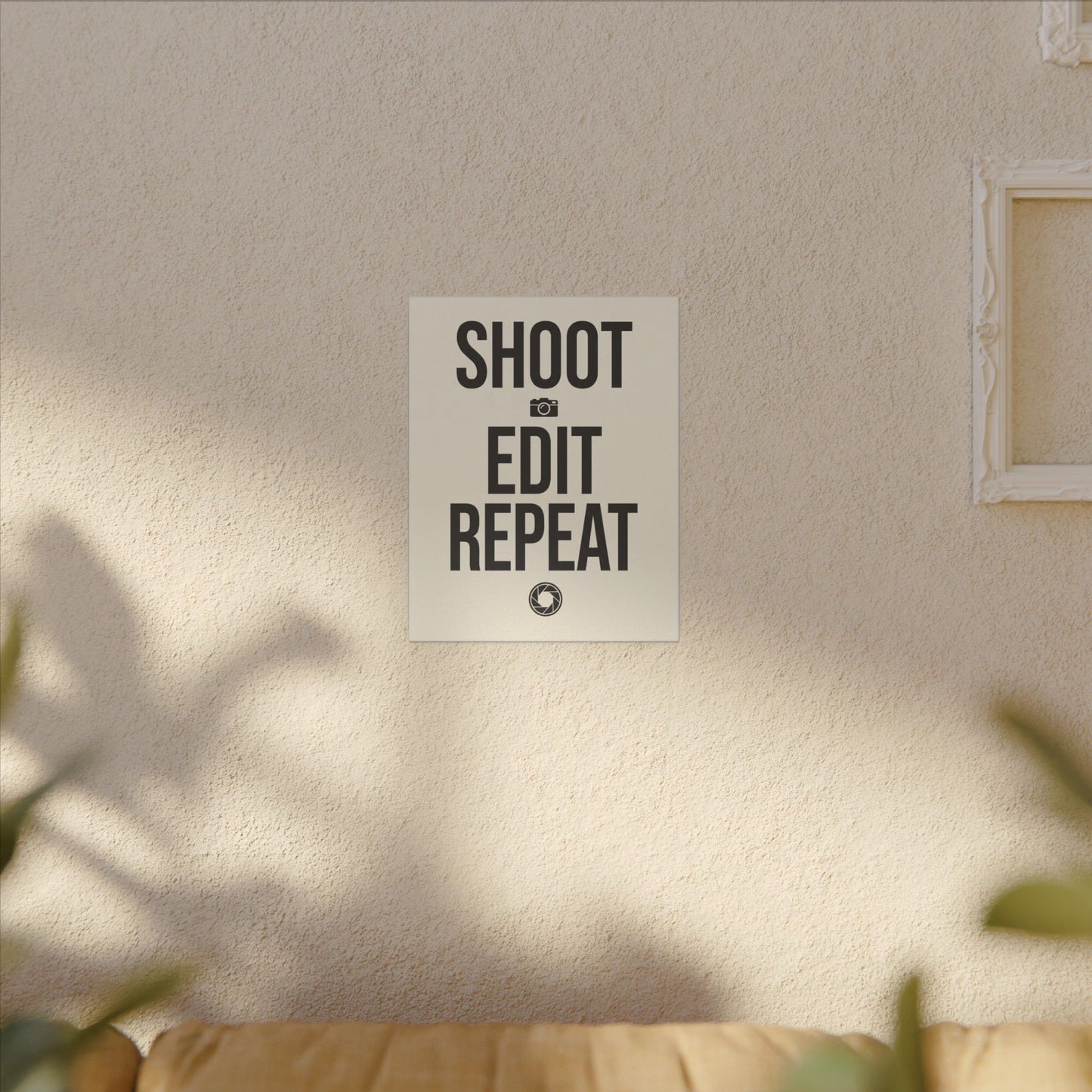 Shoot Edit Repeat Canvas Wall Art