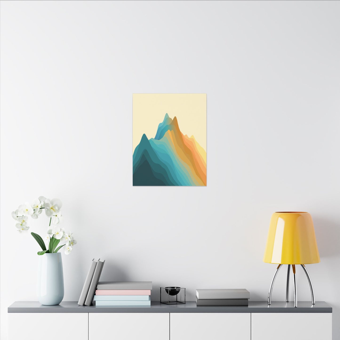 Histogram Mountains Canvas Wall Art