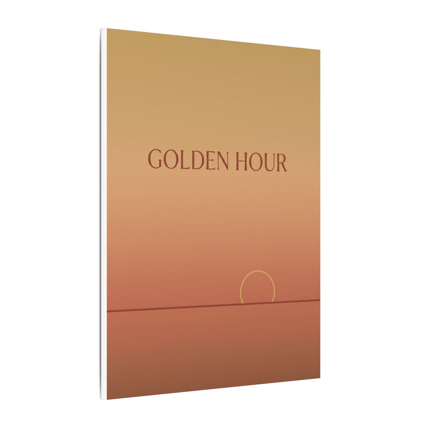 Golden Hour Minimalist Canvas Wall Art