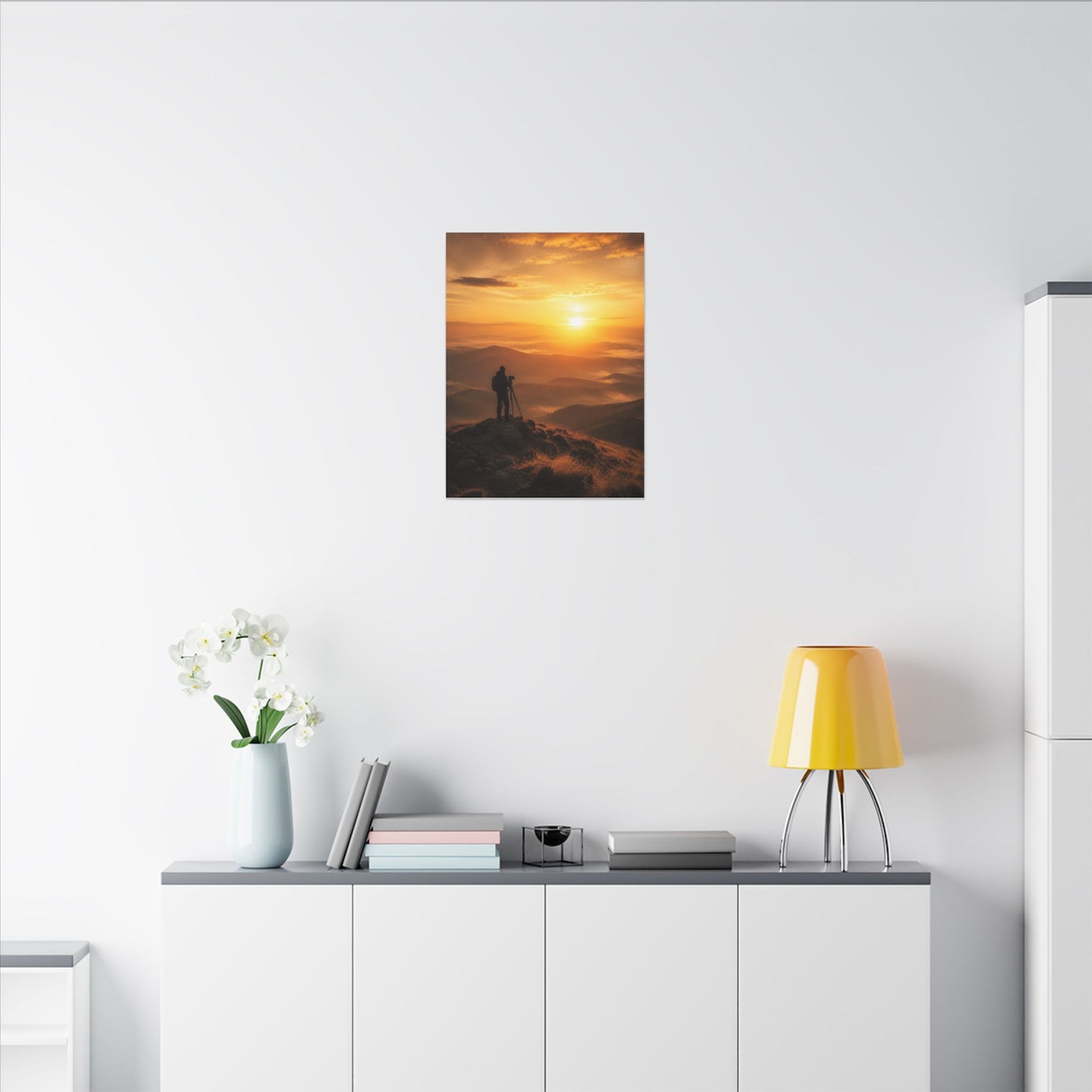 Golden Hour Photographer Canvas Wall Art