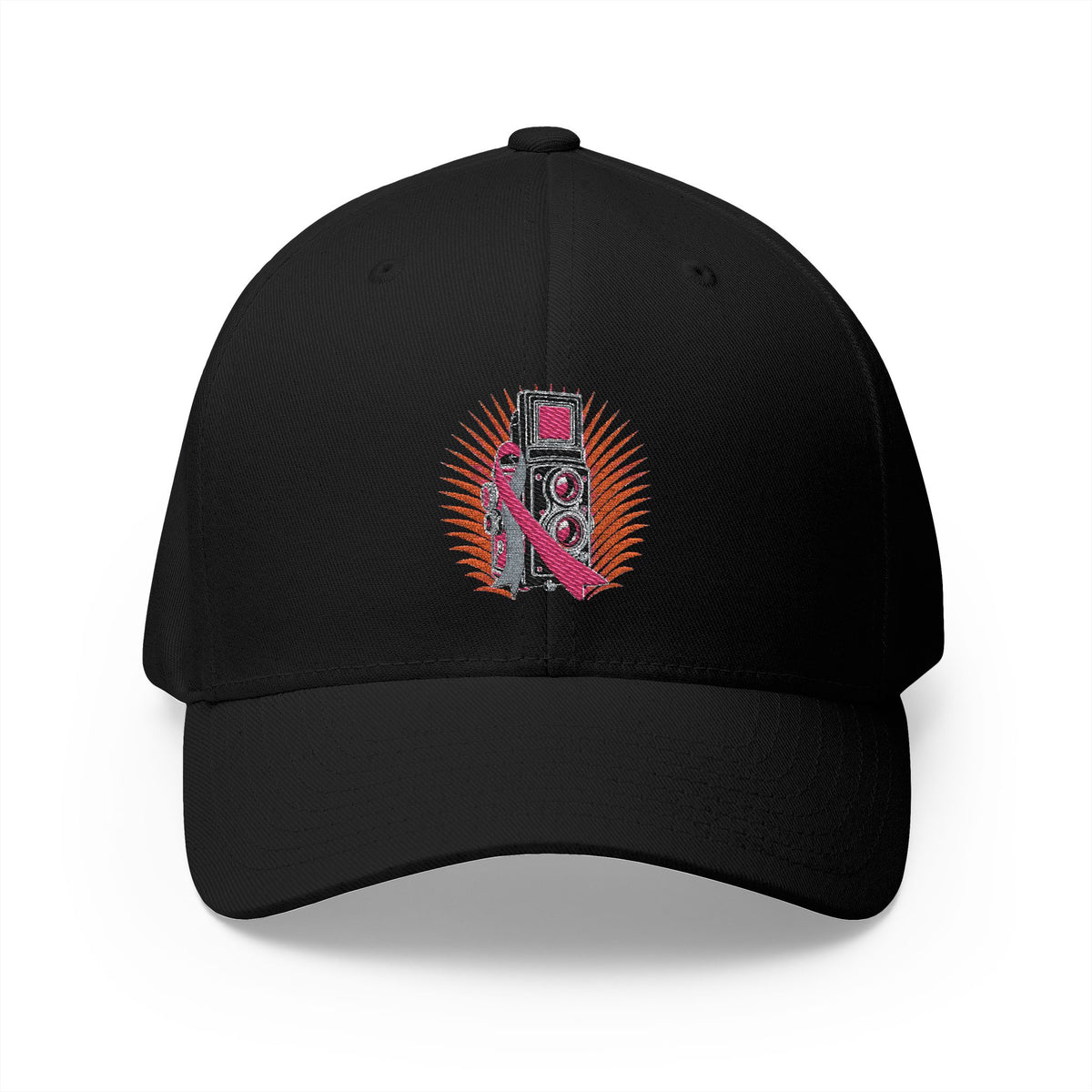 Shoot for a Cure — Breast Cancer Awareness Embroidered Cap (Photographer Collection)