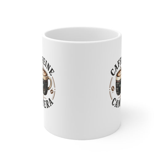 Caffeine and Camera Photographer Mug 11oz