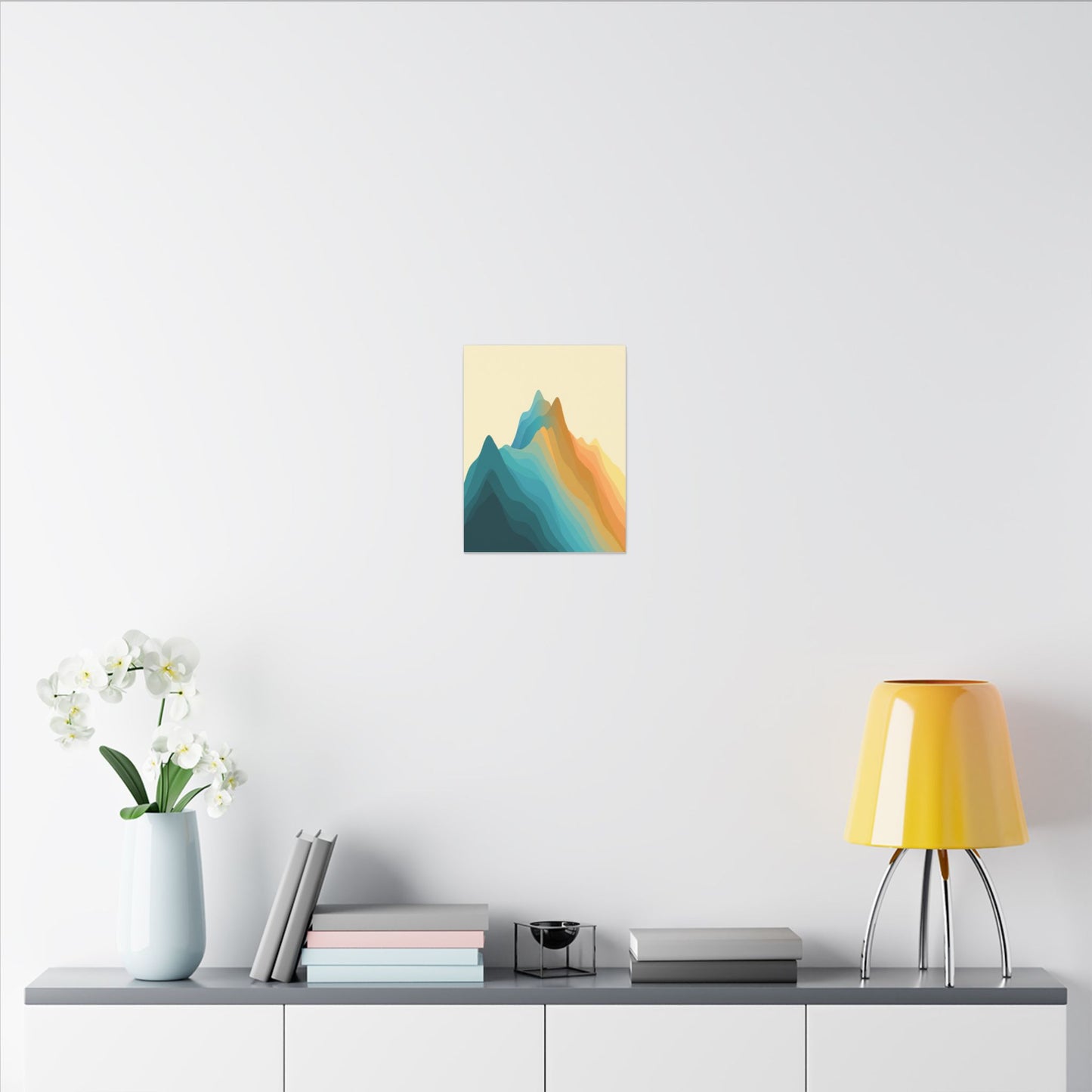 Histogram Mountains Canvas Wall Art