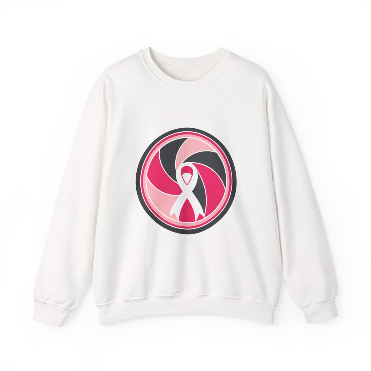 Aperture Ribbon — Breast Cancer Awareness Crewneck (Photographer Collection)