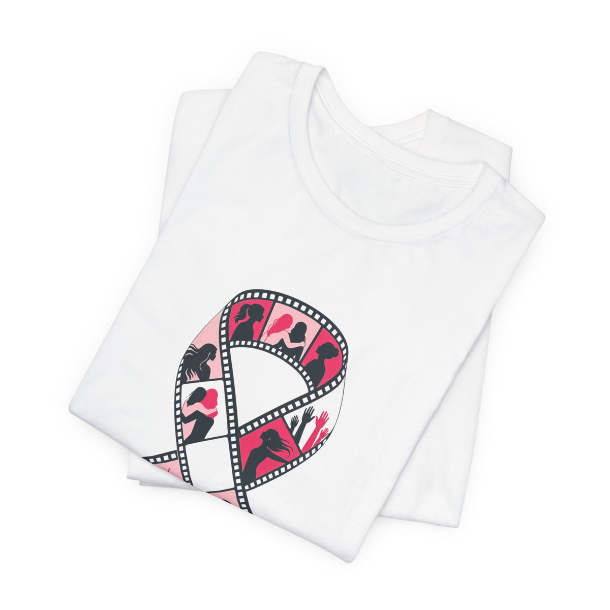 Film Strip Ribbon — Breast Cancer Awareness Tee (Photographer Collection)