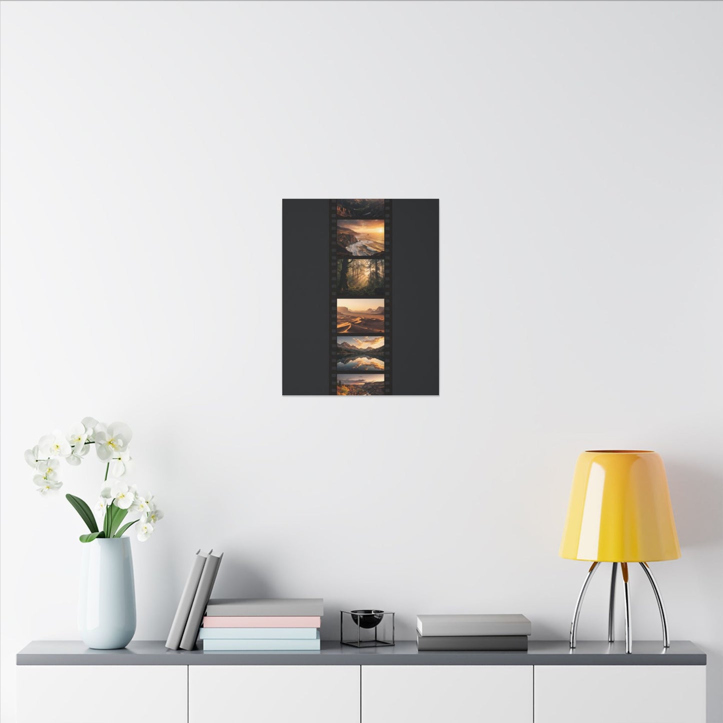 Golden Hour Film Strip Canvas Wall Art