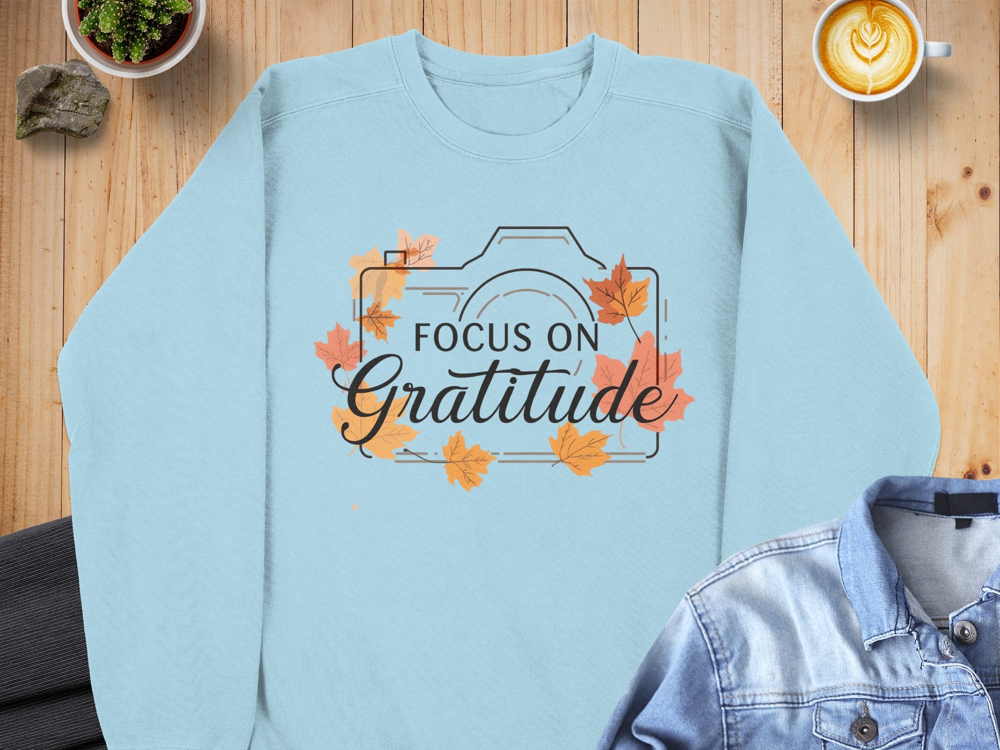 Focus on Gratitude with Leaves Design