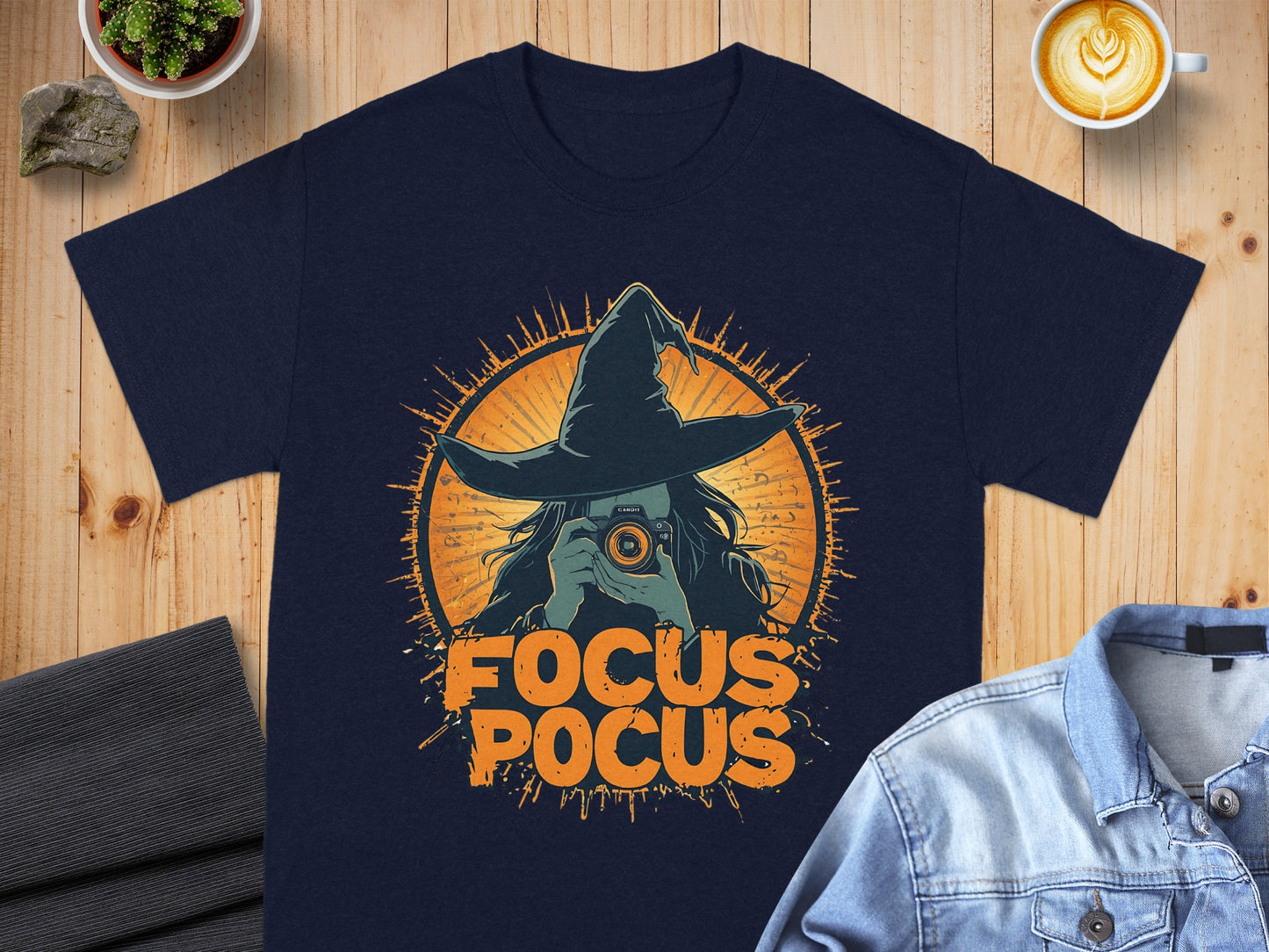 Focus Pocus Witch Photographer Graphic T-Shirt