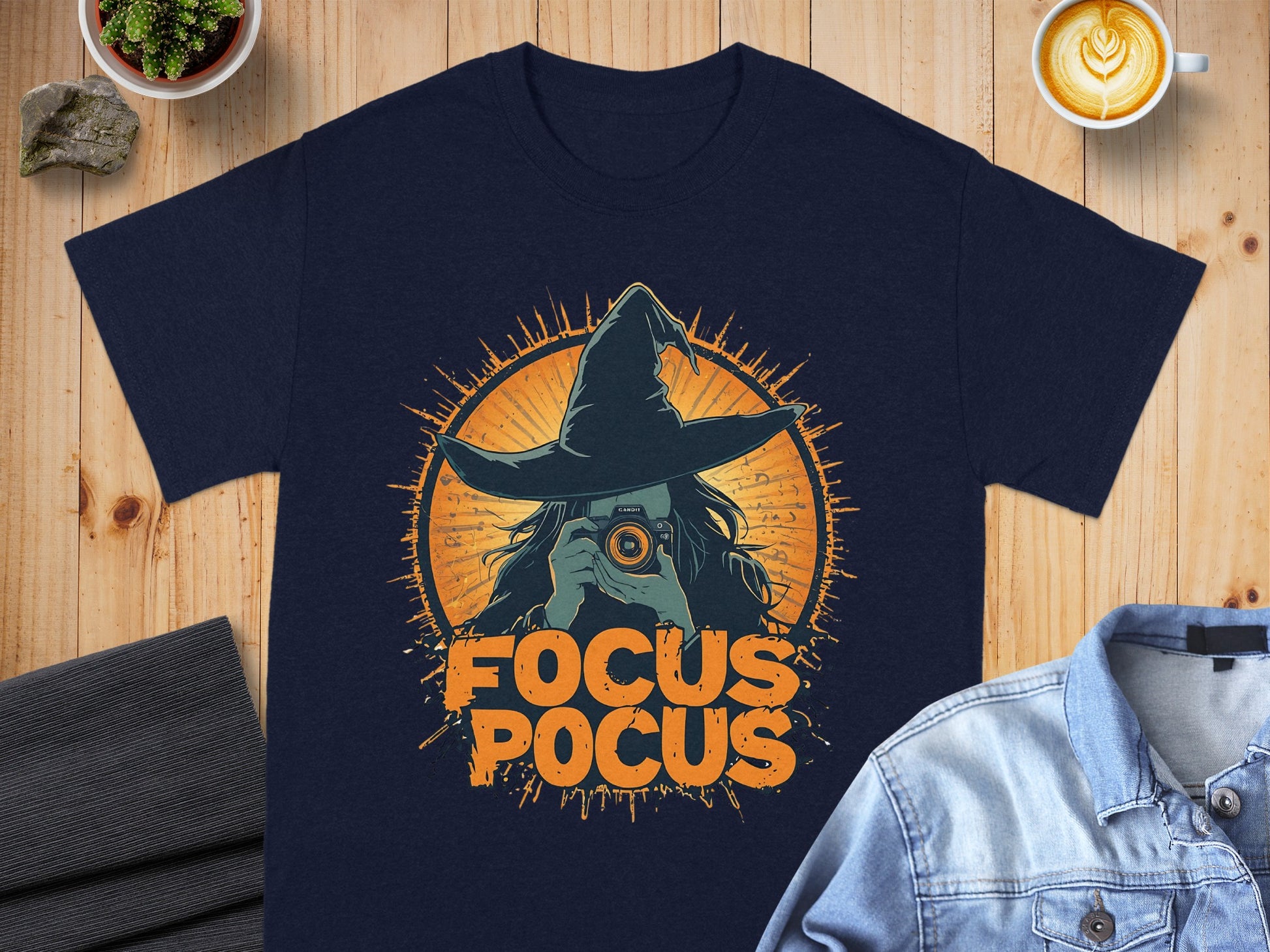 Focus Pocus Witch Photographer Graphic T-Shirt