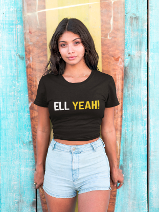 ELL Yeah! Chris Headshots Curved Hem Tee