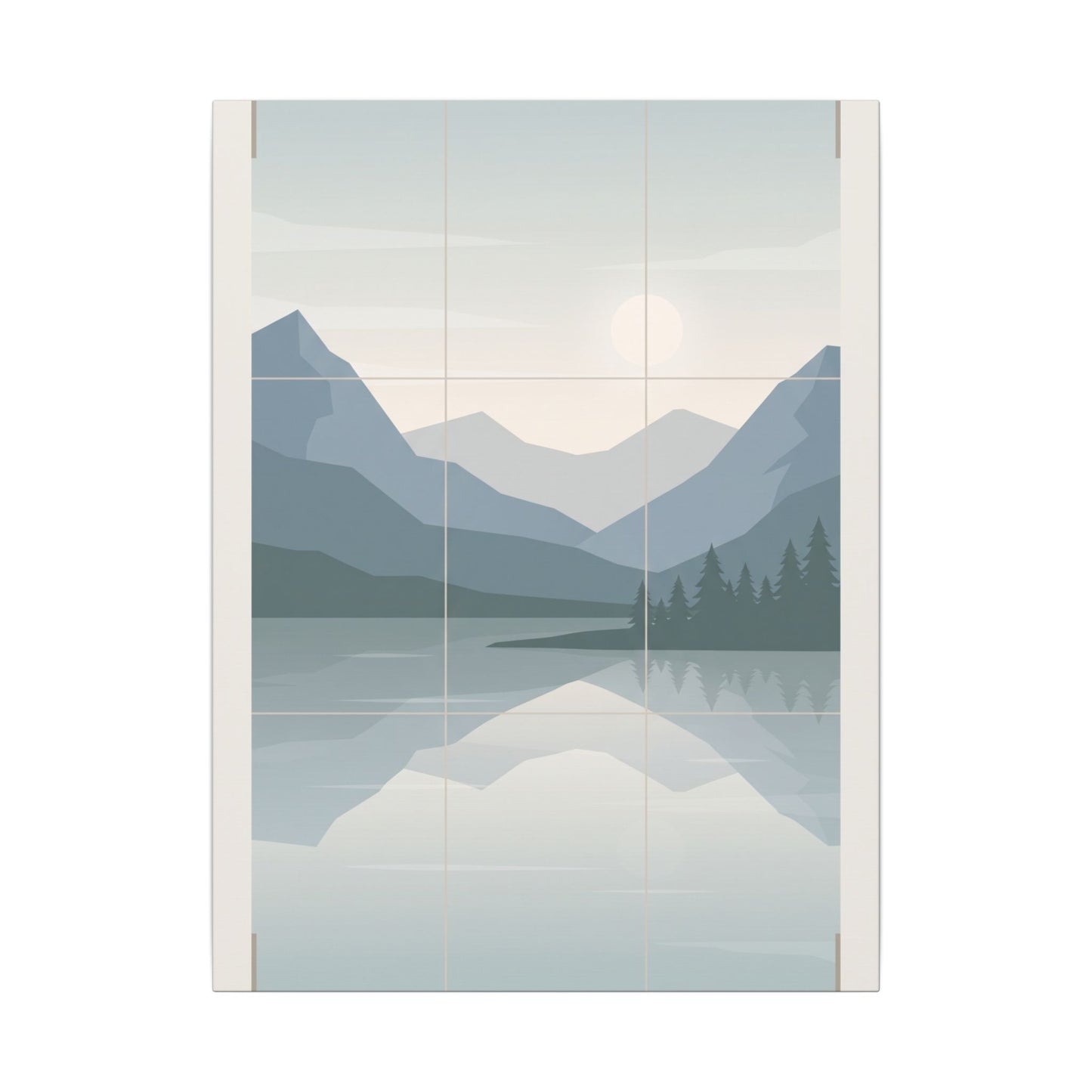 Rule of Thirds Lake Canvas Wall Art