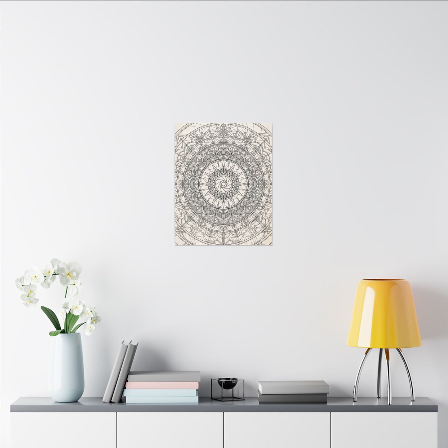 Camera Shutter Mandala Canvas Wall Art