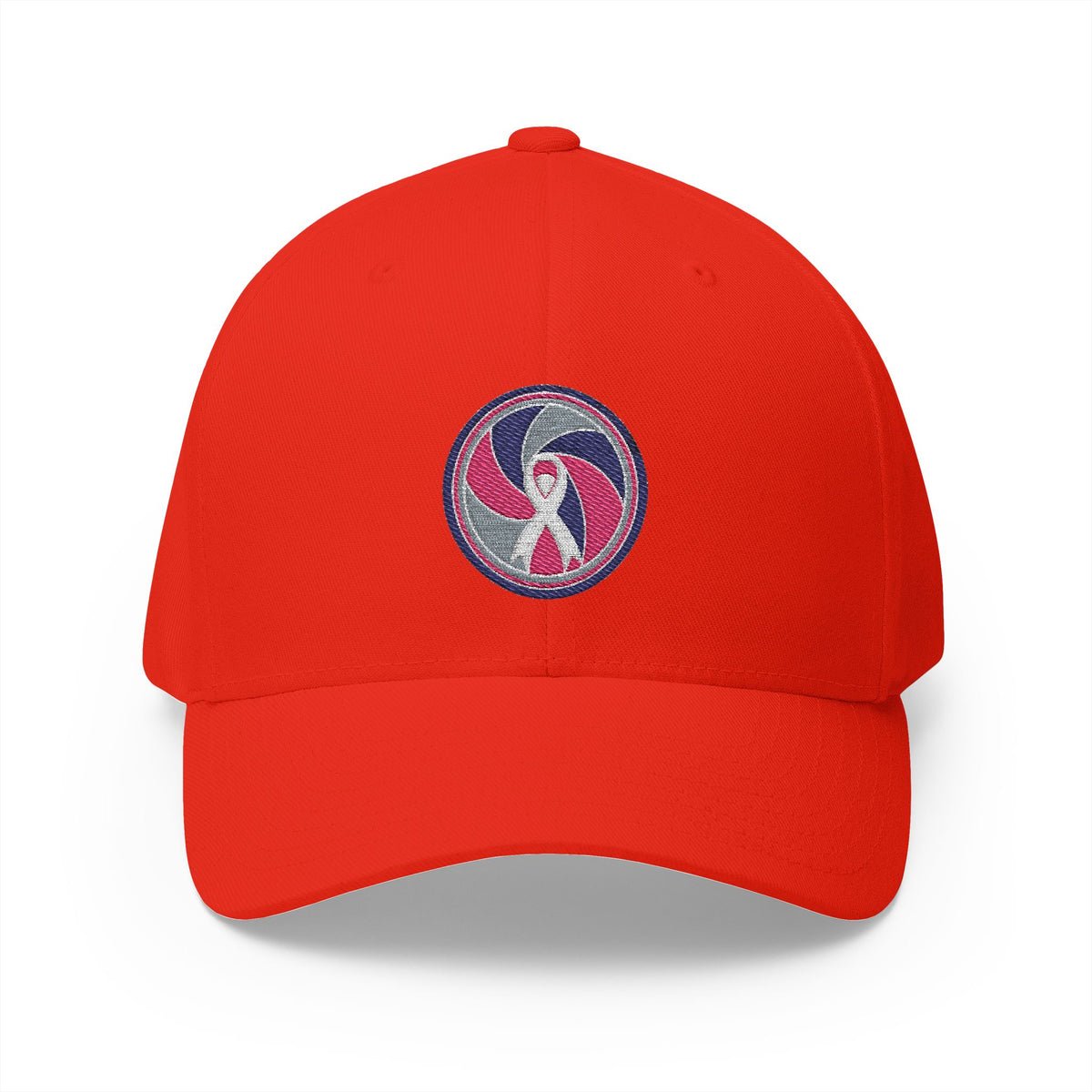 Aperture Ribbon — Breast Cancer Awareness Embroidered Cap (Photographer Collection)