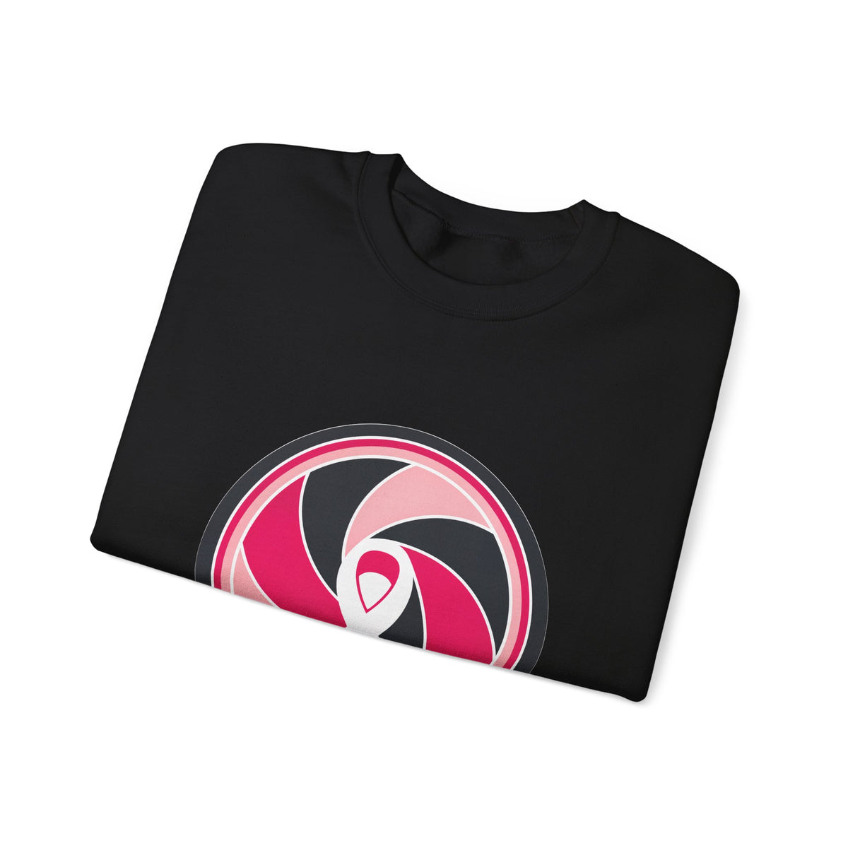 Aperture Ribbon — Breast Cancer Awareness Crewneck (Photographer Collection)