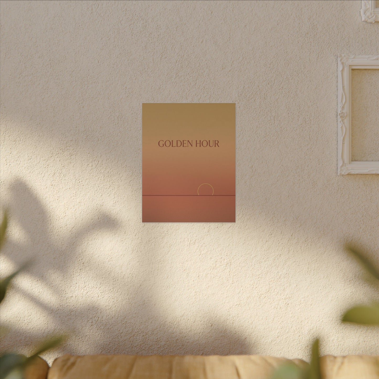Golden Hour Minimalist Canvas Wall Art