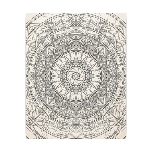 Camera Shutter Mandala Canvas Wall Art