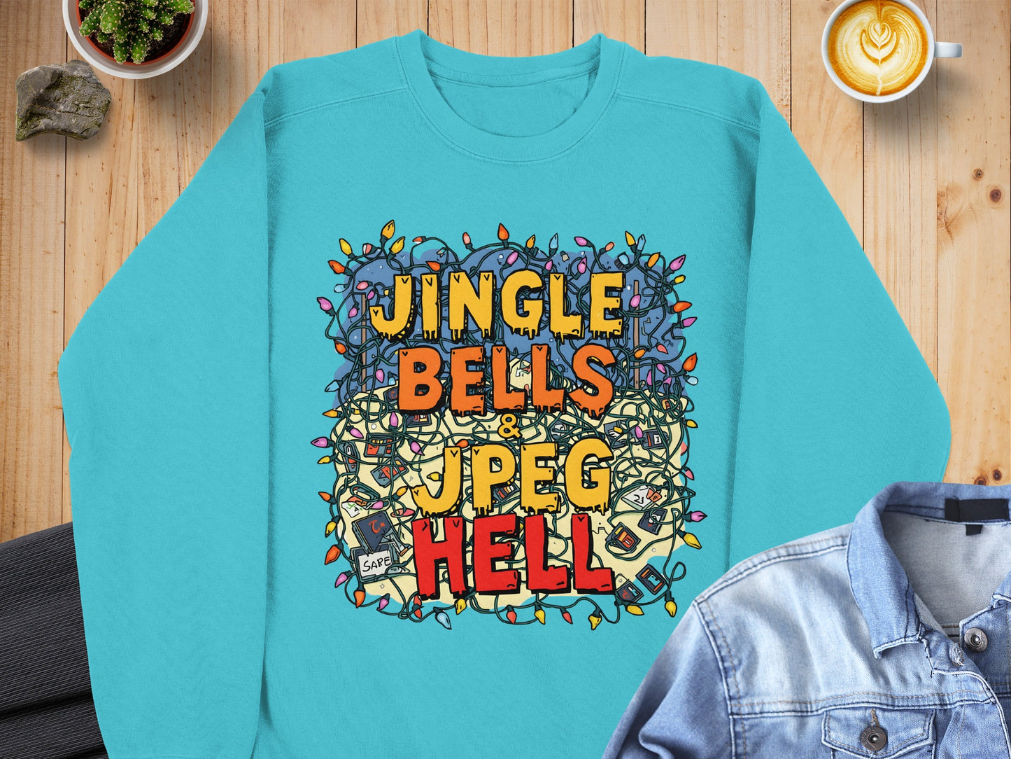 Jingle Bells JPEG Hell graphic sweatshirt product