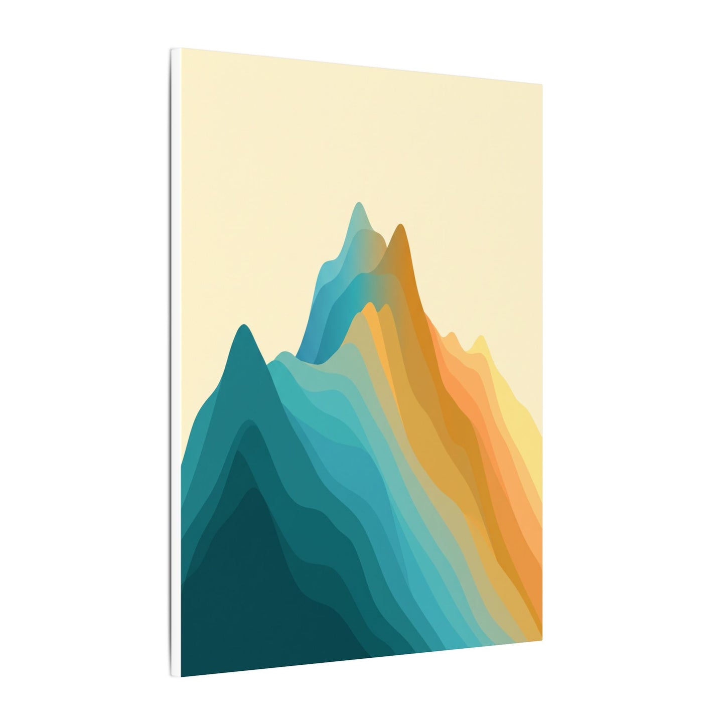 Histogram Mountains Canvas Wall Art