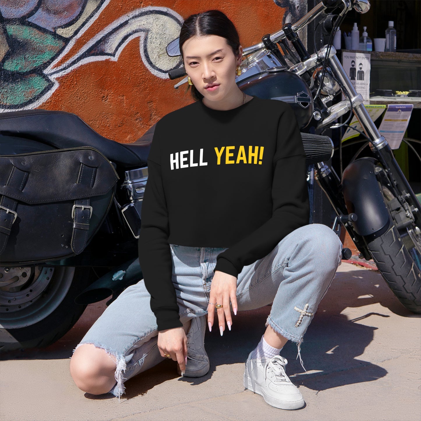 HELL Yeah! Women's Cropped Sweatshirt